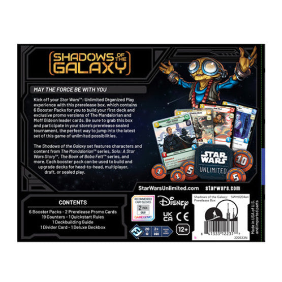 Star Wars Unlimited - Shadows of the Galaxy Prerelease Box