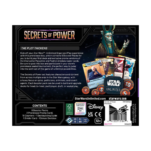 Star Wars Unlimited Secrets of Power Prerelease Box