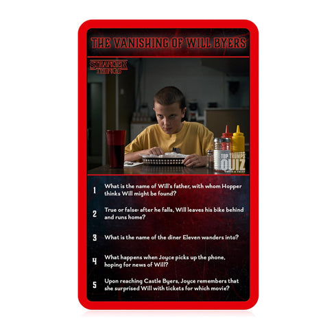 Stranger Things Top Trumps Quiz