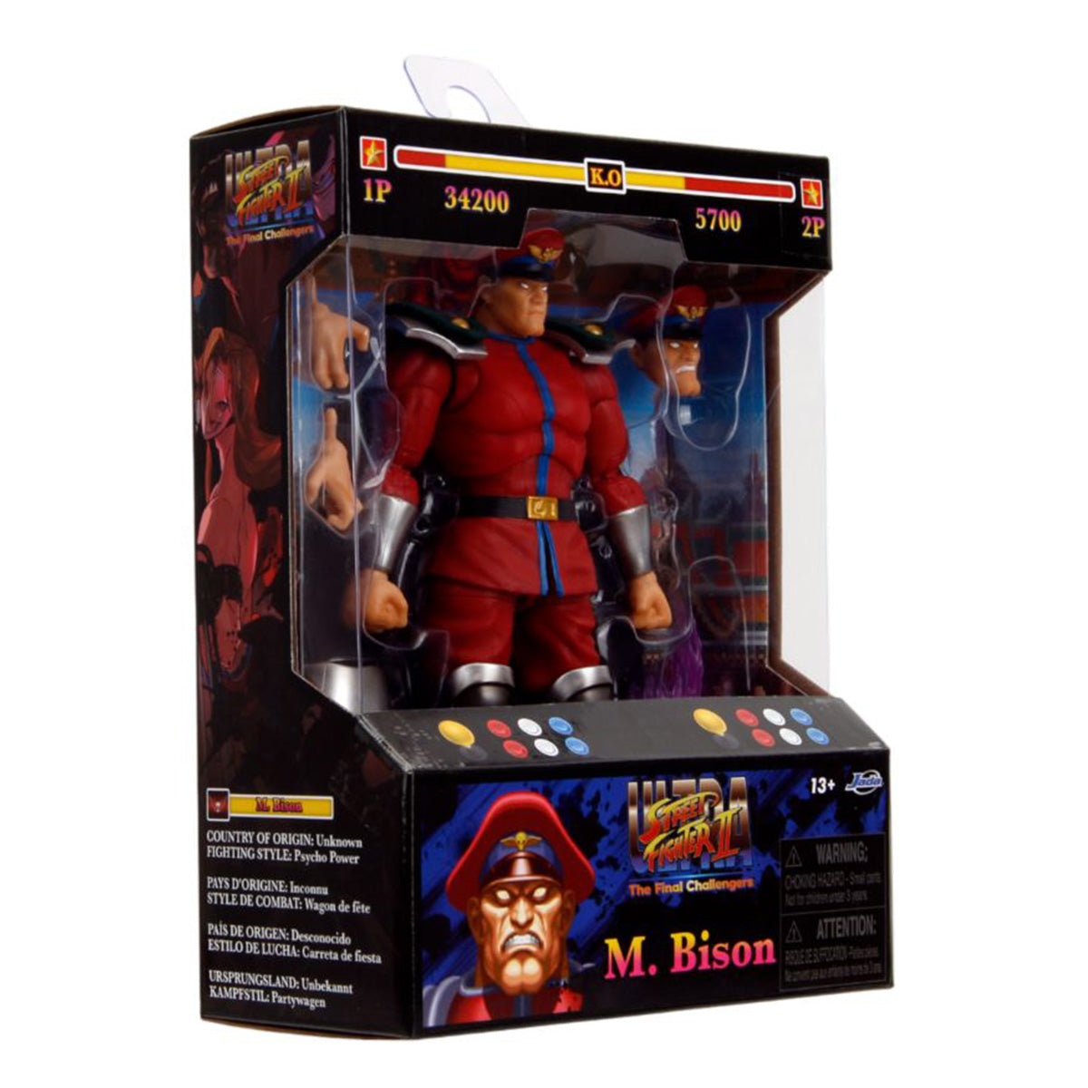 Street Fighter - M. Bison 6" Action Figure