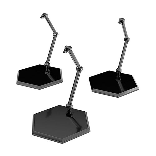 The Simple Stand x3 Black (for Figures & Models) Hex Type