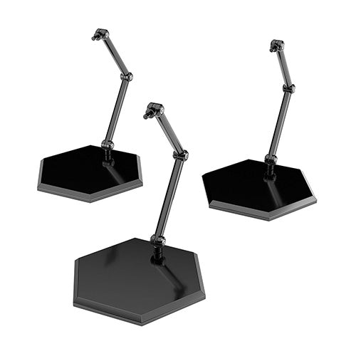 The Simple Stand x3 Black (for Figures & Models) Hex Type