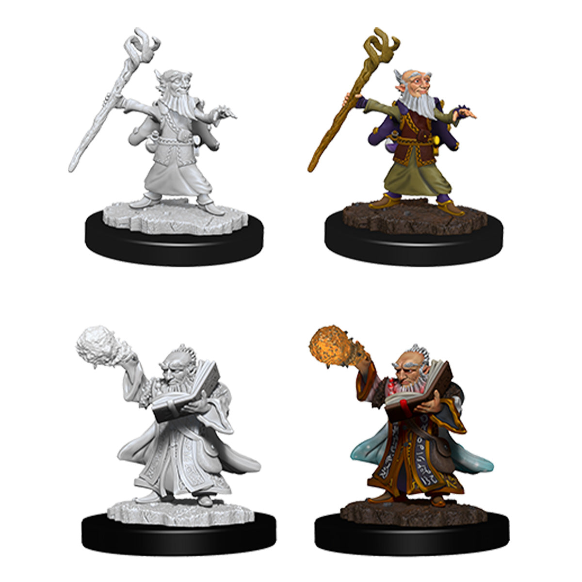 D&D Nolzurs Marvelous Unpainted Miniatures Male Gnome Wizard