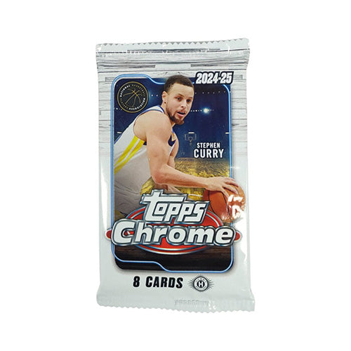 Topps 2024 2025 Chrome NBA Basketball Hobby Box (12 Packs Per Box)
