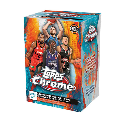 Topps Chrome NBL 2024/2025 Basketball Trading Cards Value Blaster Box