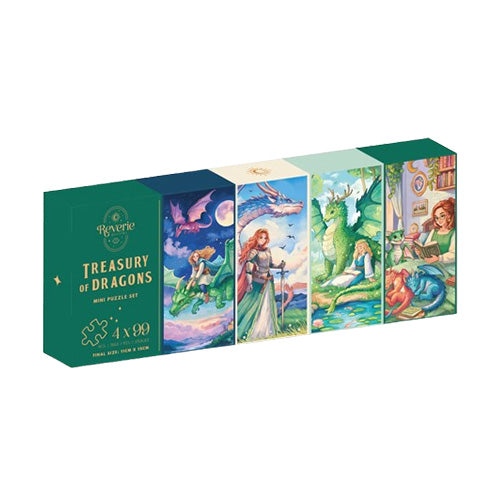 Treasury Of Dragons 4 x 99 Piece Mini Puzzle Set