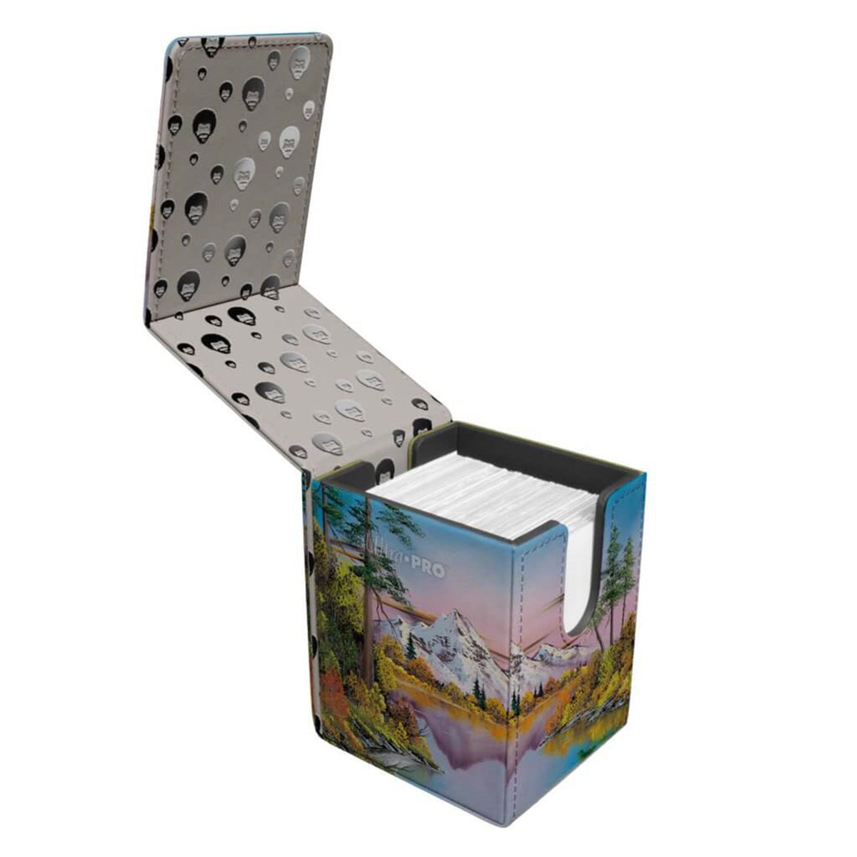 ULTRA PRO Bob Ross Collection Mighty Mountain Lake Alcove Flip Deck Box