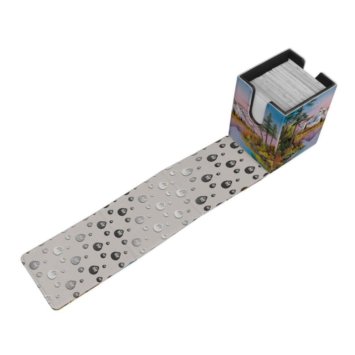 ULTRA PRO Bob Ross Collection Mighty Mountain Lake Alcove Flip Deck Box