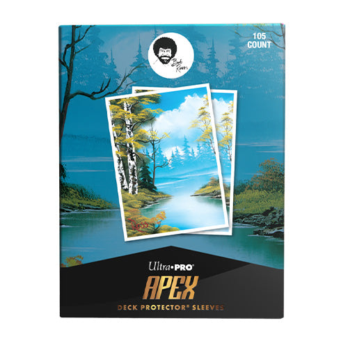 ULTRA PRO Bob Ross Lakeside Path 105ct Apex Deck Protector Sleeves