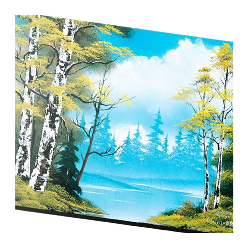 ULTRA PRO Bob Ross Lakeside Path Black Stitched Playmat