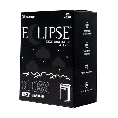 ULTRA PRO ECLIPSE Gloss Standard Jet Black Sleeves 105ct