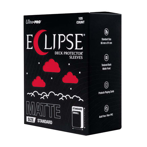 ULTRA PRO ECLIPSE Matte Standard Apple Red Sleeves 105ct