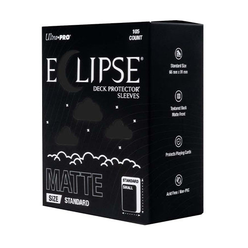 ULTRA PRO ECLIPSE Matte Standard Jet Black Sleeves 105ct