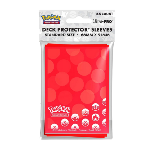 Ultra Pro Pokemon TCG Energy 65ct Deck Protector Sleeves Fire Type
