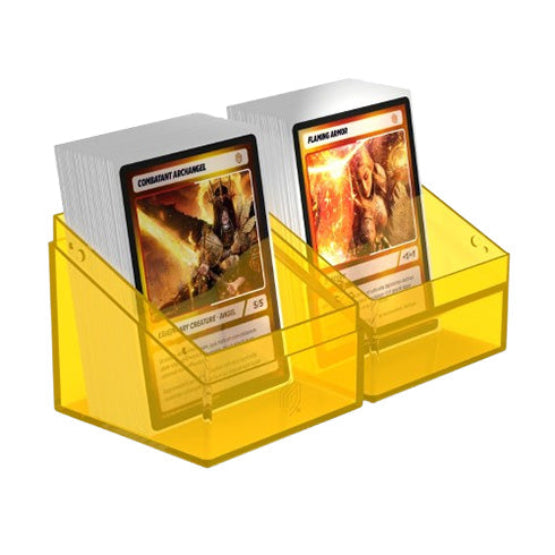 Ultimate Guard Boulder 100+ Clear Amber Deck Box