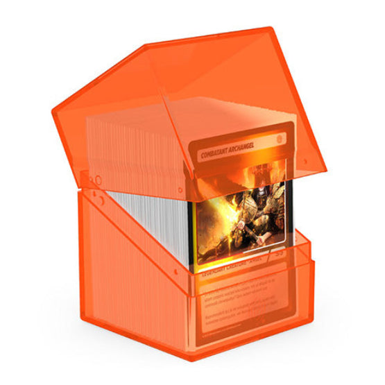 Ultimate Guard Boulder 100+ Clear Poppy Topaz Deck Box