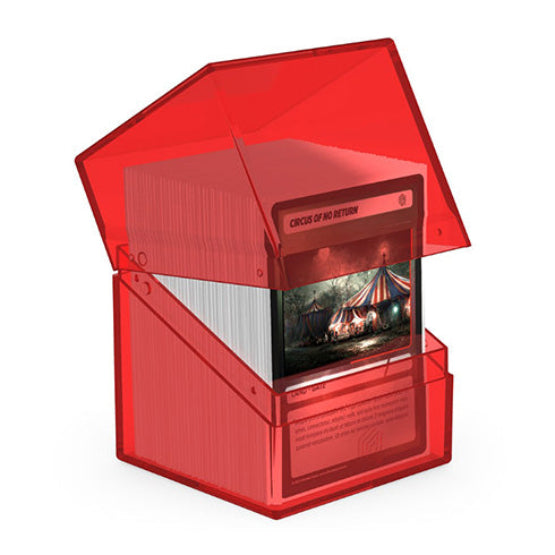 Ultimate Guard Boulder 100+ Clear Ruby Deck Box