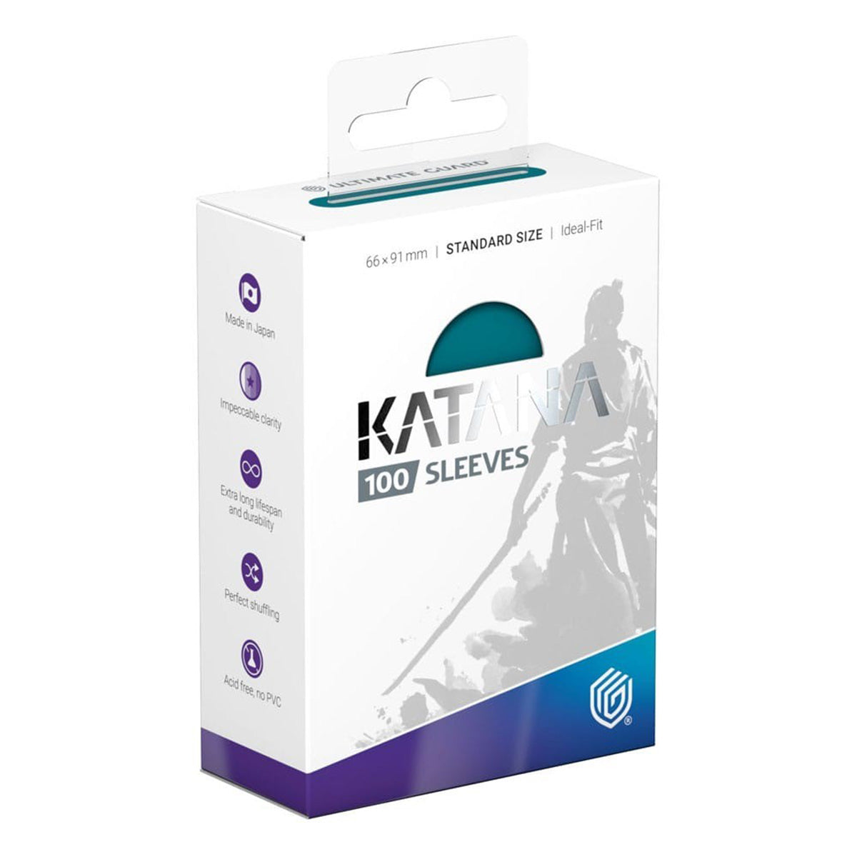 Ultimate Guard Katana Sleeves Standard Size Great Wave Teal 100ct