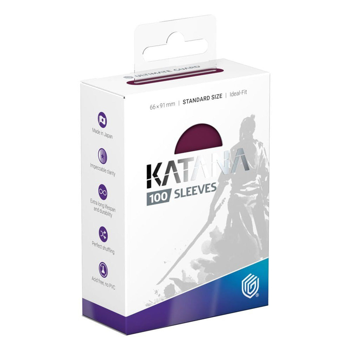 Ultimate Guard Katana Sleeves Standard Size Radiant Plum 100ct