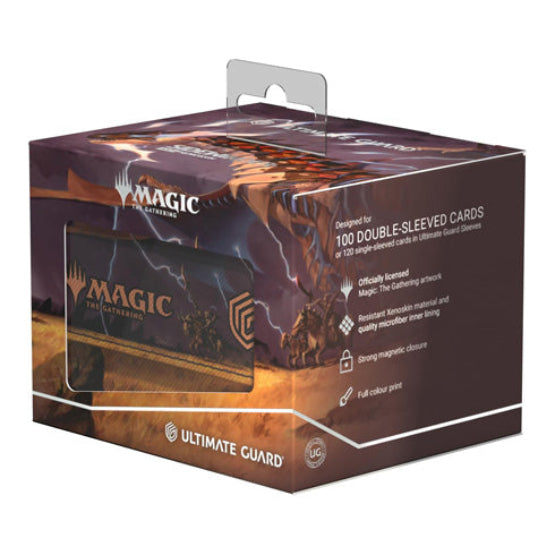 Ultimate Guard Sidewinder 100+ XenoSkin Deck Box - Magic MTG Tarkir Dragonstorm - Ghostfire Neriv, Heart of the Storm