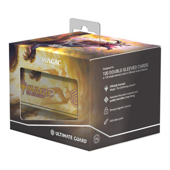Ultimate Guard Sidewinder 100+ XenoSkin Deck Box - Magic MTG Tarkir Dragonstorm - Ghostfire Stormscale Scion