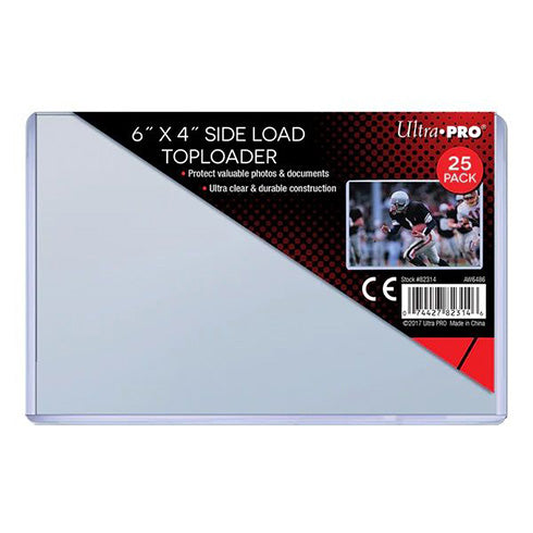 Ultra Pro: 6" x 4" Side Load Toploader 25ct