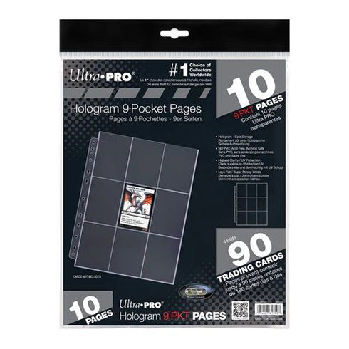 Ultra Pro: 9-Pocket 11-Hole Platinum Page (10 ct retail pack)