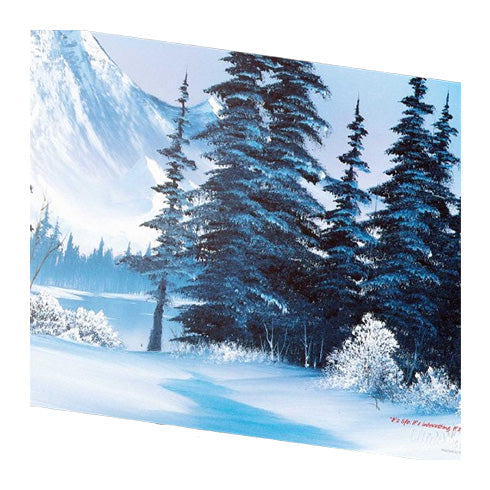 Ultra Pro Bob Ross Winter Paradise Black Stitched Playmat