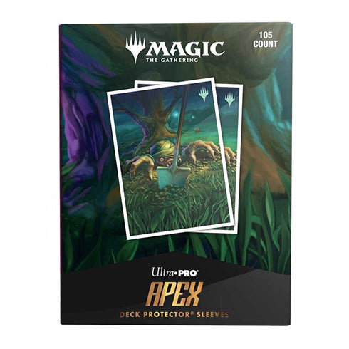 Magic The Gathering Duskmourn 105ct Apex Deck Protector Sleeves Set Creepy Symbol