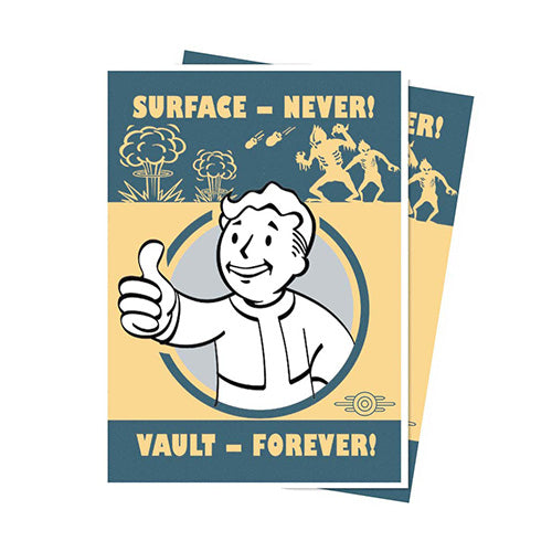 Ultra Pro Fallout Vault Boy Surface-Never! Vault-Forever! 105ct Apex Deck Protector Sleeves