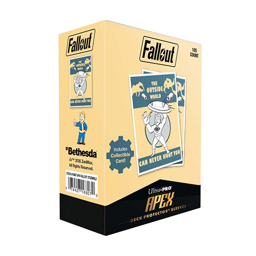 Ultra Pro Fallout Vault Boy The Outside World 105ct Apex Deck Protector Sleeves