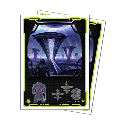 Ultra Pro Magic MTG Edge of Eternities 105ct Apex Deck Protector Sleeves Black Mythic