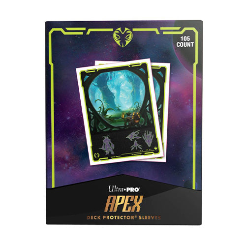Ultra Pro Magic MTG Edge of Eternities 105ct Apex Deck Protector Sleeves Green Mythic