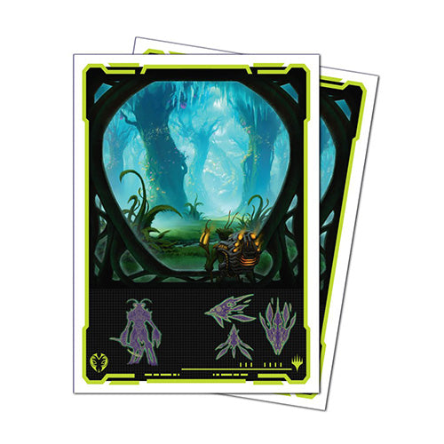 Ultra Pro Magic MTG Edge of Eternities 105ct Apex Deck Protector Sleeves Green Mythic