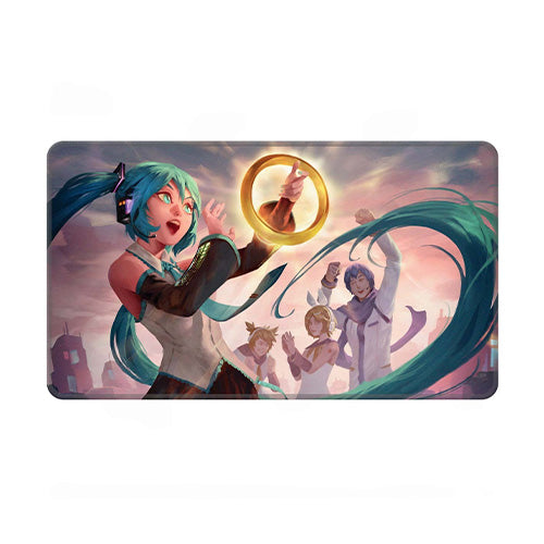 Ultra Pro Magic MTG Secret Lair Hatsune Miku Stitched Edge Playmat Summer Sol Ring