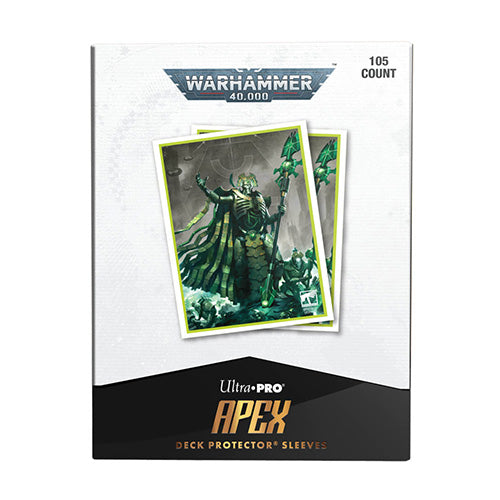 Ultra Pro Necron Codex Aligned 105ct Apex Deck Protector Sleeves for Warhammer 40k