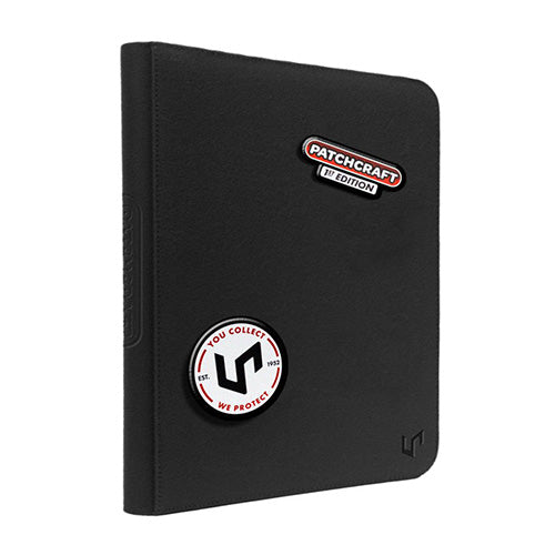 Ultra Pro Patchcraft Zippered 9 Pocket PRO Binder Black
