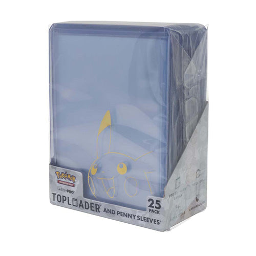 Ultra Pro Pikachu Toploader and Penny Sleeves Combo Pack of 25