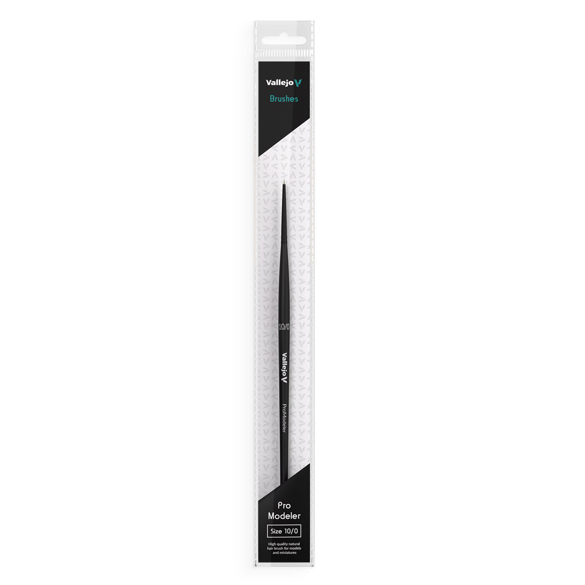 Vallejo Brushes - Pro Modeler - Natural Hair Round Brush No. 10/0