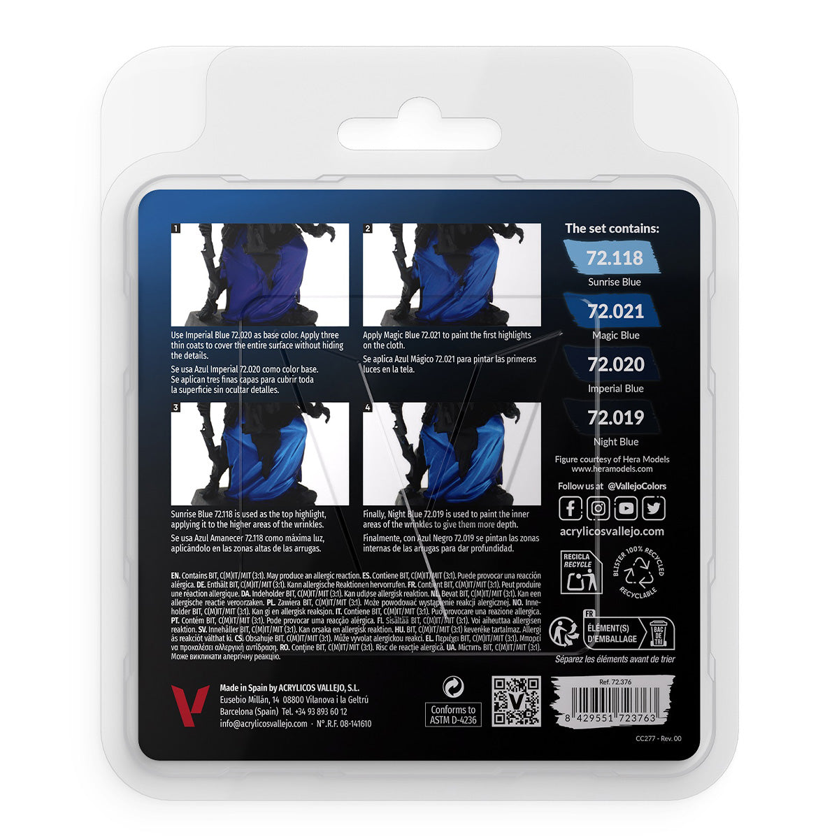 Vallejo Game Colour - Blue Color Set