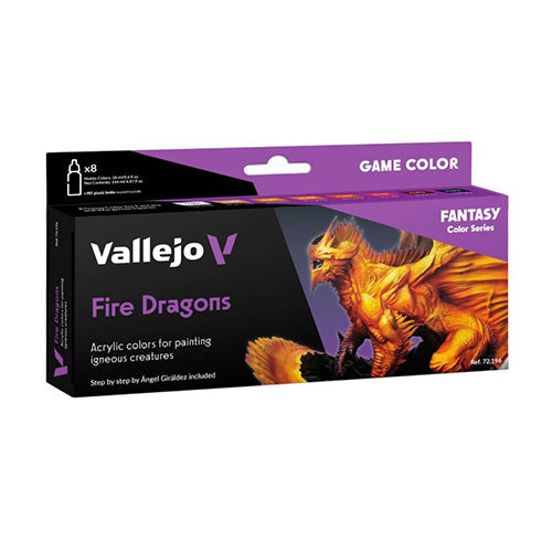 Vallejo Game Colour - Fire Dragons 8 Colour Set