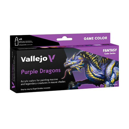 Vallejo Game Colour - Purple Dragons 8 Colour Set
