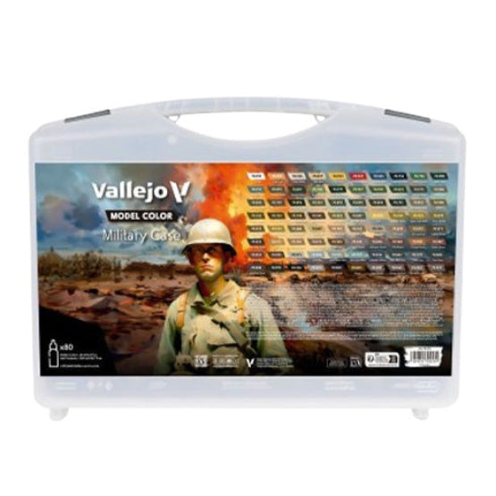 Vallejo Model Colour - Military Case 80 Colour Set