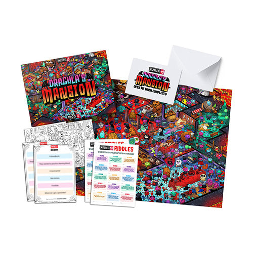 Vizzles Dracula's Mansion 1000pc Jigsaw Puzzle