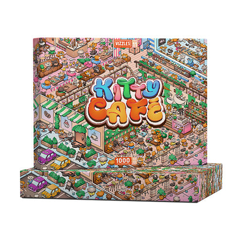 Vizzles Kitty Cafe 1000pc Jigsaw Puzzle