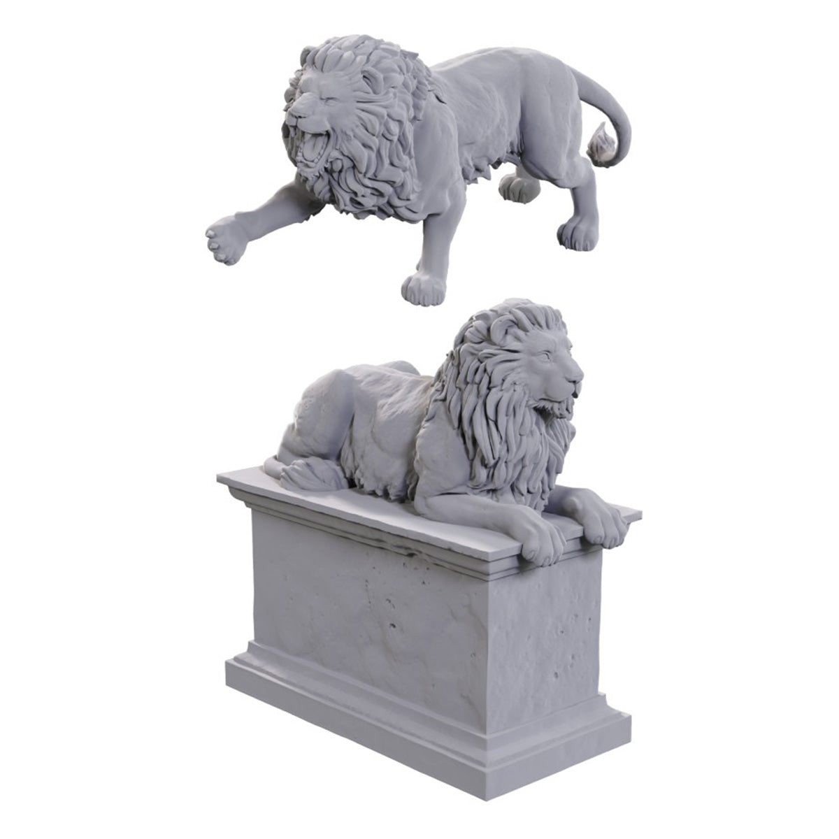 WizKids Deep Cuts Stone Lion/Animated Stone Lion