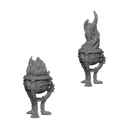 WizKids Deep Cuts Unpainted Miniatures Braziers