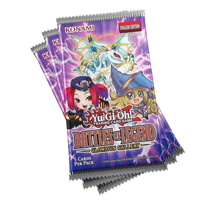 YuGiOh! Battles of Legend Glorious Gallery 3-Booster Tuckbox