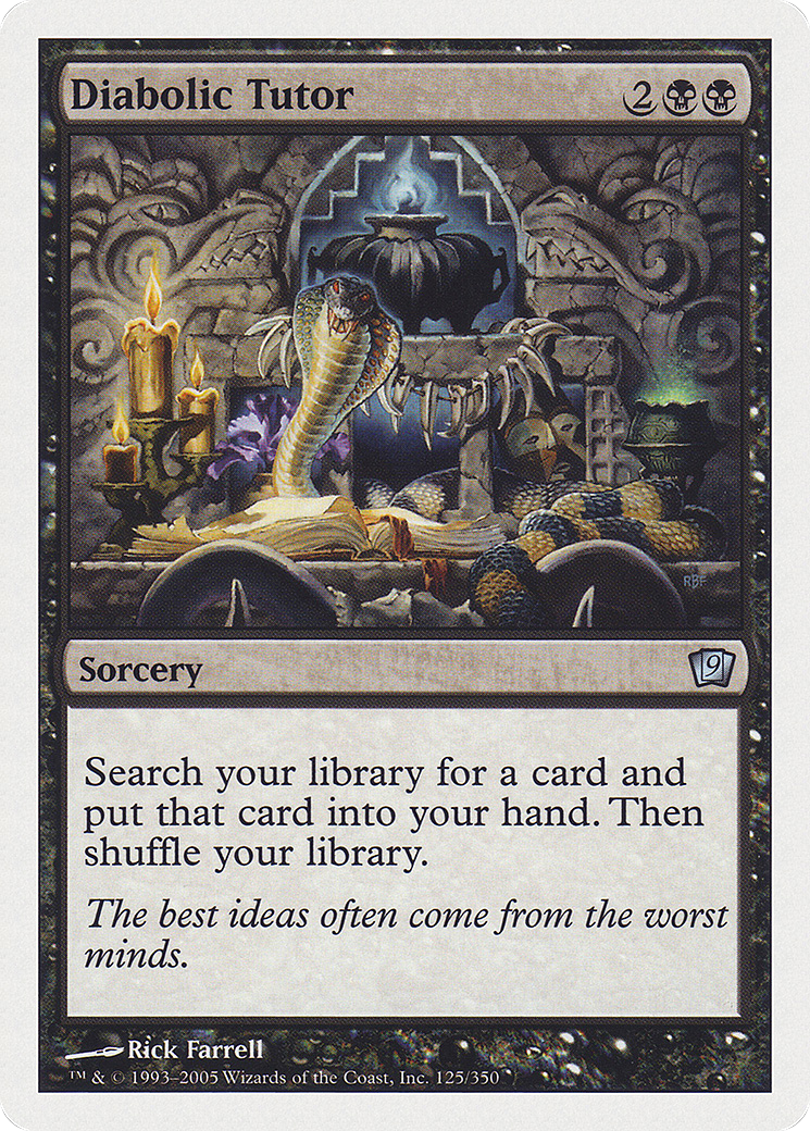 Diabolic Tutor (9ED-125) - Ninth Edition - Magic The Gathering