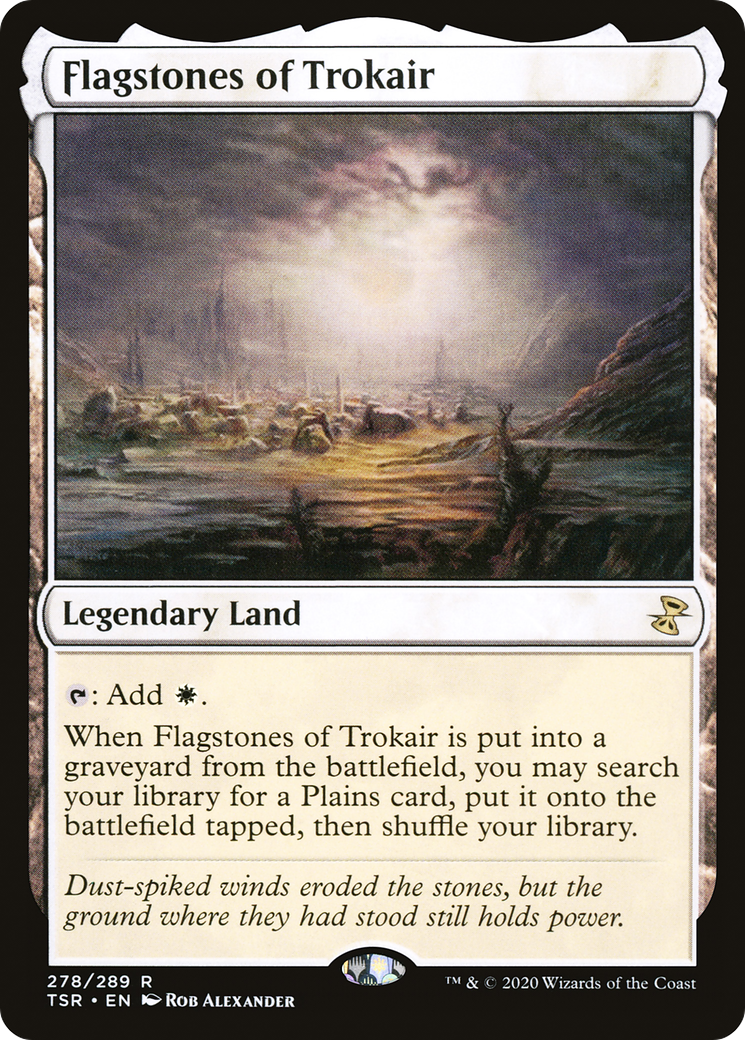 FOIL Flagstones of Trokair (TSR-278) - Time Spiral Remastered - Magic The Gathering